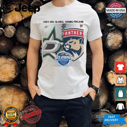 Design Dallas Stars vs. Florida Panthers 2024 NHL Global Series Finland Matchup NHL T shirt