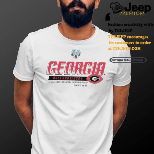 Design Georgia Bulldogs 2024 Aflac Kickoff Game The Road To The National Championship Shirt