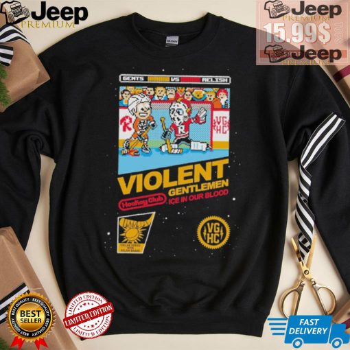 Design Goal 8 Bit Violent Gentlemen Ice In Our Blood Shirt