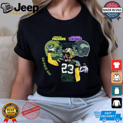 Design Green Bay Packers Vs Minnesota Vikings Game Day September 29, 2024 Shirt