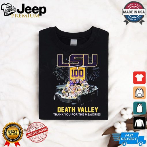 Design LSU Tigers 1924 2024 100 Years In Death Valley Thank You For The Memories T Shirt