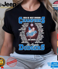 Design Los Angeles Dodgers 2024 NL West Division Champions Rosters Shirt