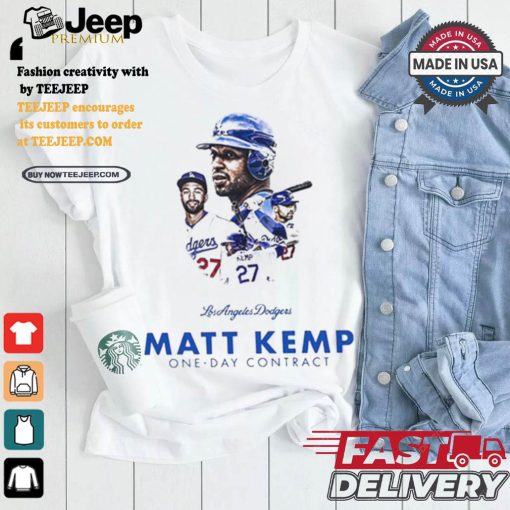 Design Los Angeles Dodgers Matt Kemp One Day Contract Shirt