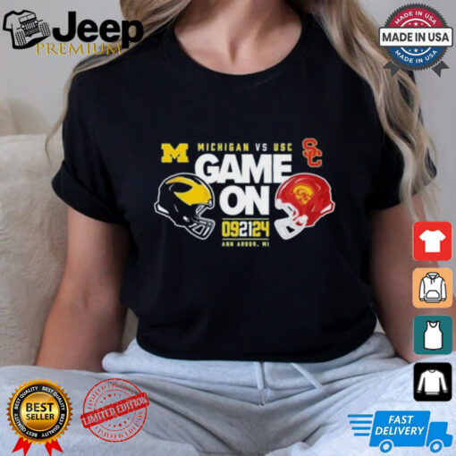 Design Michigan Wolverines vs USC 2024 Game On Match Up T Shirt