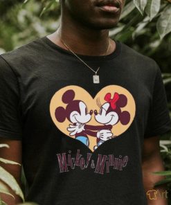 Design Mickey And Minnie Heart T Shirt