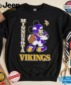 Design Minnesota Vikings Quarterback Mickey Mouse 2024 Shirt