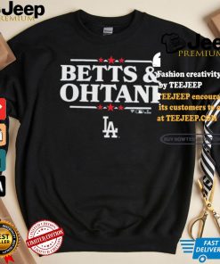 Design Mookie Betts & Shohei Ohtani Royal Los Angeles Dodgers Election Player Shirt