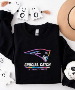 Design New England Patriots 2024 Crucial Catch Intercept Cancer Awareness T Shirt