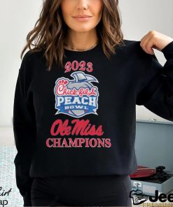Design Ole Miss Rebels Champions 2023 Chick Fil A Peach Bowl Shirt
