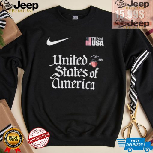 Design Olympic Paris Nike 2024 United States Of America Team Shirt