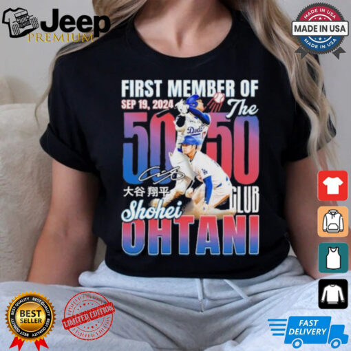 Design Shohei Ohtani First Member Of The 50 SB 50 HR Club Shirt