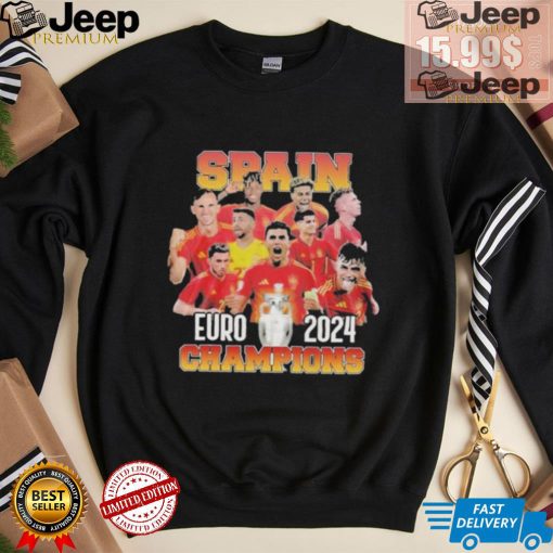 Design UEFA Euro Champions Spain Team Football 2024 T Shirt