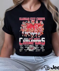 Design kansas City Chiefs 2023 AFC West Champions T Shirt