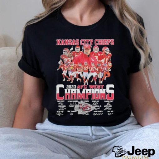 Design kansas City Chiefs 2023 AFC West Champions T Shirt