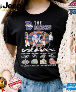 Designs The Denver Broncos Thank You For The Memories T Shirt