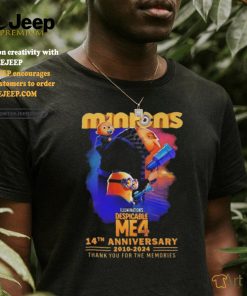 Despicable Me 4 Minions 14th Anniversary 2010 2024 Thank You For The Memories T shirt