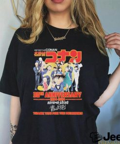 Detective Conan 30th Anniversary 1994 2024 Thank You For The Memories Signature Shirt