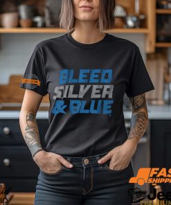 Detroit Football Bleed Silver & Blue Shirt