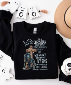 Detroit Lions Christian Faith God's Grace Football T Shirt