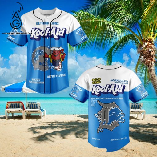 Detroit Lions Classic All Over Print Baseball Jersey