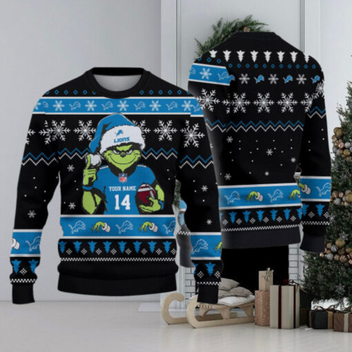 Detroit Lions Custom Chrismas Ugly Sweater