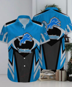 Detroit Lions Custom Funny Hawaiian Shirt Beach Outfit Gift For Him