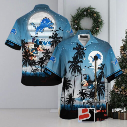 Detroit Lions Custom Funny Hawaiian Shirt Beach Outfit NFL