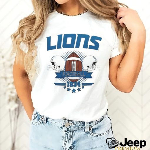 Detroit Lions Football 1934 NFC Championship Personalized Baseball Shirt