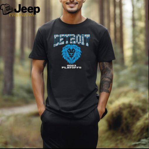 Detroit Lions Football Player Name 2023 Playoffs Logo Shirt