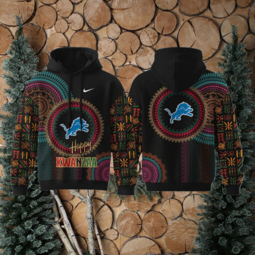 Detroit Lions Happy Kwanzaa Hoodie