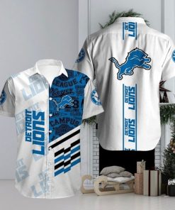 Detroit Lions Hawaiian Short Sleeves Hawaiian Shirt