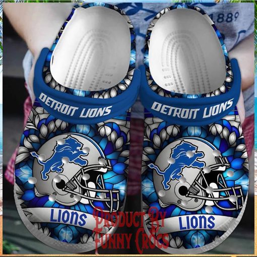 Detroit Lions Helmet Crocs