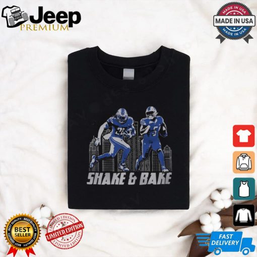 Detroit Lions Jahmyr Gibbs David Montgomery Shake & Bake T Shirt