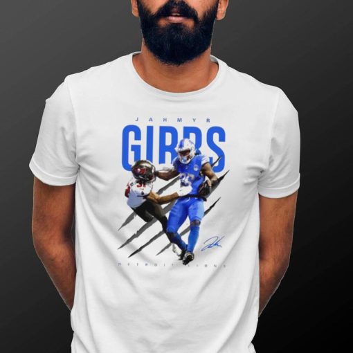 Detroit Lions Jahmyr Gibbs vs Antoine Winfield Jr shirt