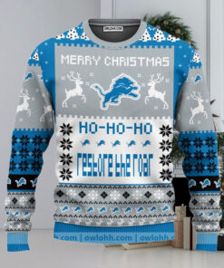 Detroit Lions Merry Christmas Ugly Christmas Sweaters