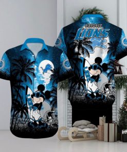 Detroit Lions Mickey Mouse Hawaiian Shirt