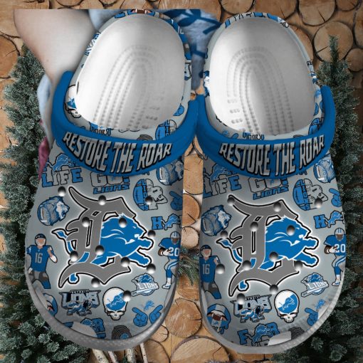 Detroit Lions NFL Sport Crocs Crocband Clogs Shoes Comfortable For Men Women and Kids – Footwearelite Exclusive