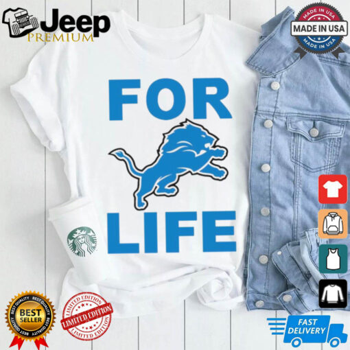 Detroit Lions NFL football for life logo 2024 shirt