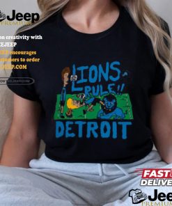 Detroit Lions NFL x Homage x Beavis and Butt Head Unisex Tri Blend T Shirt