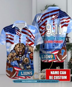 Detroit Lions Never Forget 911 Hawaiian Shirt