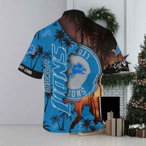 Detroit Lions Nfl customized Summer Hawaii Shirt For Sports Enthusiasts Football Button Up Shirt And Shorts Dan Campbell Gift