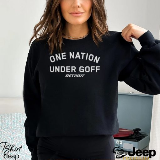 Detroit Lions One Nation Under Goff Tee Shirt