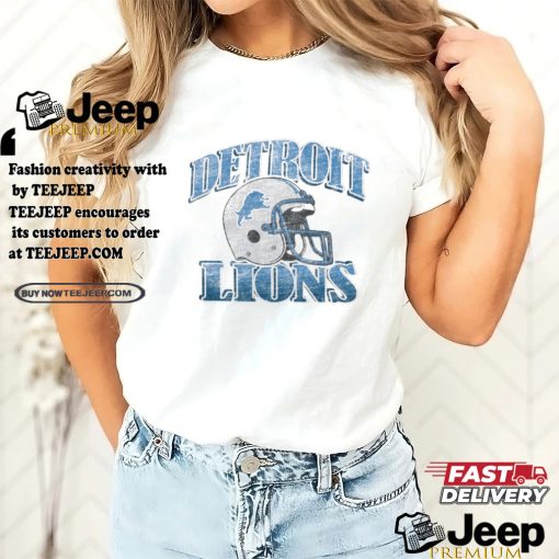 Detroit Lions Overrun Franklin Throwback Logo T Shirt