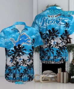 Detroit Lions Palm Tree Hawaiian Shirt