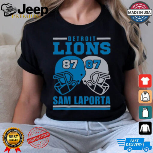 Detroit Lions Sam Laporta 87 American Football Retro T Shirt