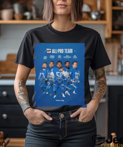 Detroit Lions Season 2023 NFL Associated Press All Pro Team Poster Classic T Shirt