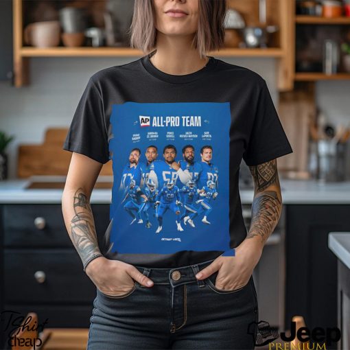 Detroit Lions Season 2023 NFL Associated Press All Pro Team Poster Classic T Shirt