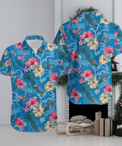 Detroit Lions Summer Button Up Shirt Hawaiian Shirt