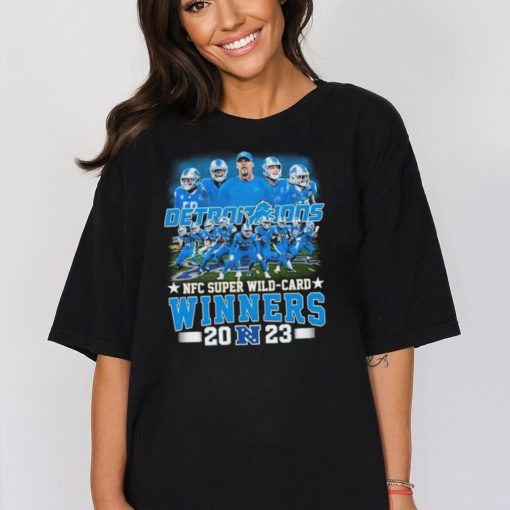 Detroit Lions Team NFC Super Wild Card Winners 2023 Shirt