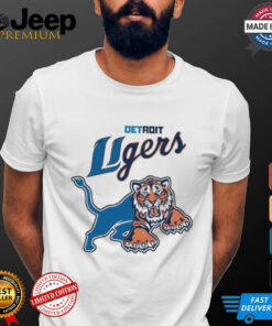 Detroit Lions Tigers Half Logo Parody 2024 t shirt